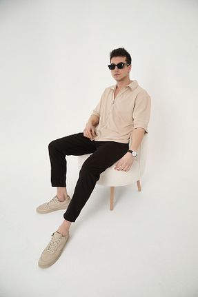 شلوار مشکی مردانه بافتنی RELAXL - کد 927808306
