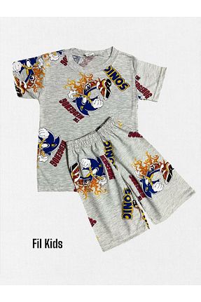 ست لباس راحتی طوسی بچه گانه طرح دار Fil Kids - کد 927810621