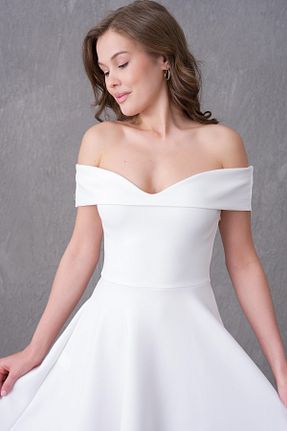لباس سفید زنانه بافتنی lovebox - کد 95324253