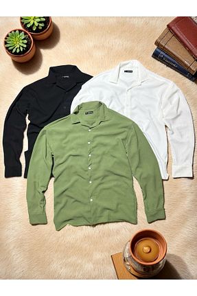 پیراهن متالیک مردانه اورسایز YONEZ MODA - کد 927814698