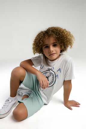 ست لباس راحتی سفید بچه گانه ساده U.S. Polo Assn. - کد 927809602