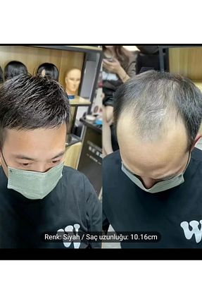 کلاه گیس مشکی مردانه Handmade - کد 927815408