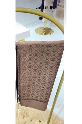 شال قهوه ای زنانه پنبه ای Pierre Cardin - کد 927830546