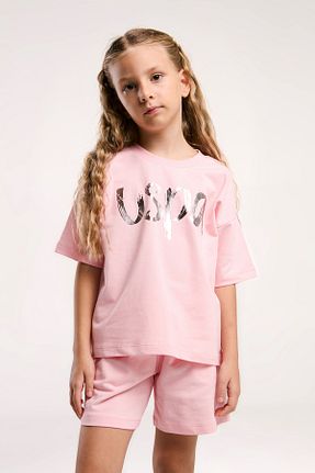 ست بالاتنه و پائین تنه صورتی بچه گانه بافتنی U.S. Polo Assn. - کد 927822589