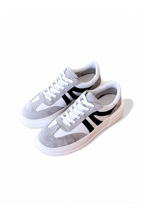 کفش اسنیکر سفید زنانه چرم اصل Vrs Shoes - کد 927819405