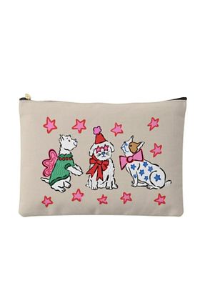 کیف پورتفوی و کلاچ بژ زنانه پارچه ای Hello Melody Design - کد 876290958