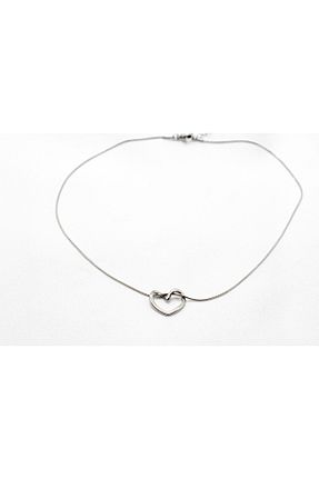 گردنبند استیل ( فولاد ) طوسی زنانه استیل (فولاد) HND - کد 927820488
