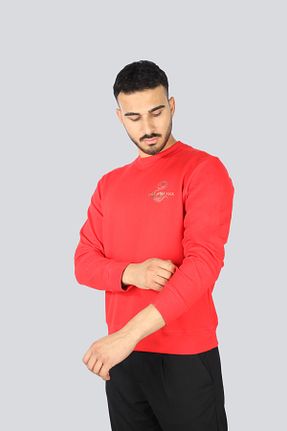 سوئیشرت قرمز مردانه ساده Paul&Shark - کد 927823404