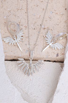ست نقره صورتی زنانه 2 تایی Lucente Jewellery - کد 903670472