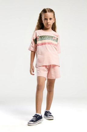 ست لباس راحتی صورتی بچه گانه ساده U.S. Polo Assn. - کد 927843501