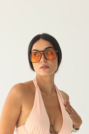 عینک آفتابی نارنجی زنانه UV400 Luna Jewelry - کد 927859655