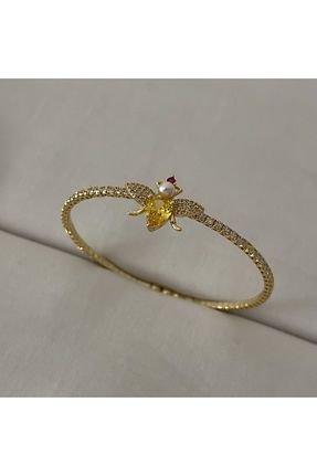 دستبند استیل (فولاد) زرد زنانه استیل (فولاد) CATALEYA - کد 927855362