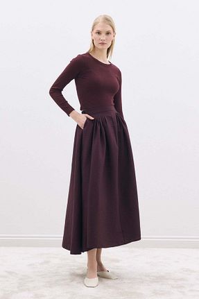 دامن بنفش چاپی SENA GÜVEN - کد 924389114