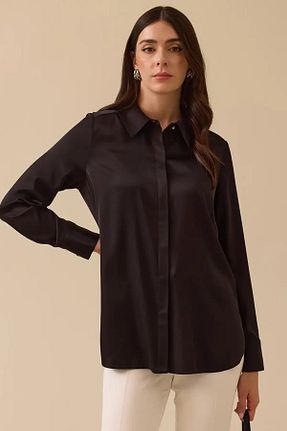 پیراهن مشکی زنانه رگولار SEÇİL - کد 927867770