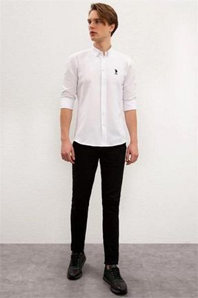 پیراهن آبی مردانه یقه پیراهنی U.S. Polo Assn. - کد 758750630
