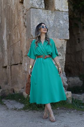 لباس سبز زنانه بافتنی bytugcekaya - کد 927888358