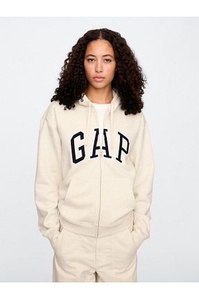 سوئیشرت سفید زنانه چاپی GAP - کد 927888261