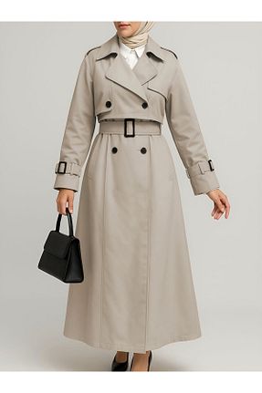 ترنچکت طوسی زنانه پنبه پلی استر Modamorfo - کد 859868294
