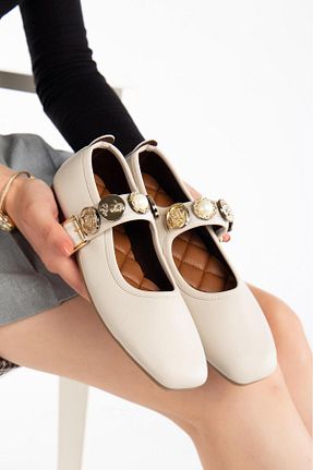 بابت بژ زنانه چرم مصنوعی ayselin moda - کد 927886367