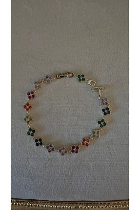 دستبند جواهر رنگی زنانه زیرکن MODA - کد 927891578