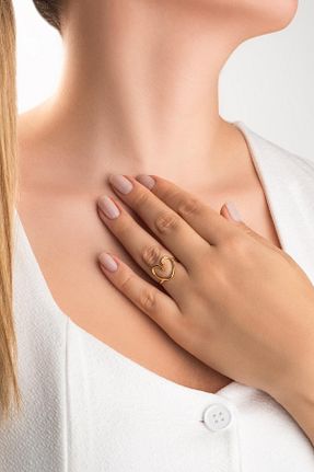 انگشتر نقره زرد زنانه زیرکن So Chic - کد 927893583