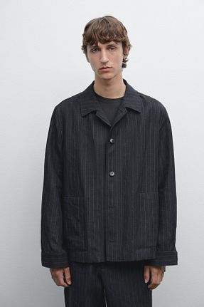 کت سرمه ای مردانه رگولار Massimo Dutti - کد 902811487