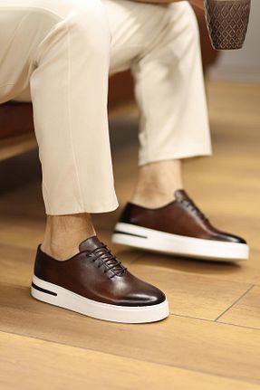 کفش کژوال قهوه ای مردانه پاشنه کوتاه (1 - 4 سانتی متر) Shoetyle - کد 927897290