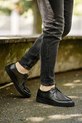 کفش کژوال مشکی مردانه جیر Shoetyle - کد 927897313