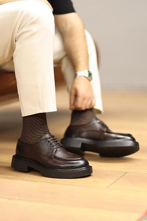کفش کژوال قهوه ای مردانه پاشنه کوتاه (1 - 4 سانتی متر) Shoetyle - کد 927897330