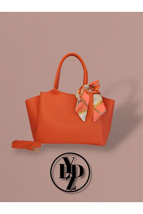 کیف دوشی نارنجی زنانه چرم مصنوعی YILDIZ - کد 927897624