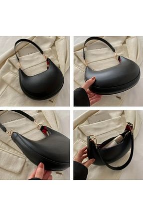کیف دوشی مشکی زنانه چرم مصنوعی seltuğ - کد 927915774