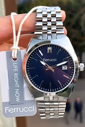 ساعت مچی سرمه ای مردانه 41-45 میلی متر Ferrucci - کد 814377222