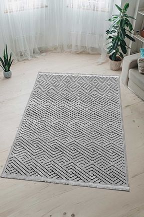 گلیم طوسی پنبه ای Massilia Home - کد 927924242