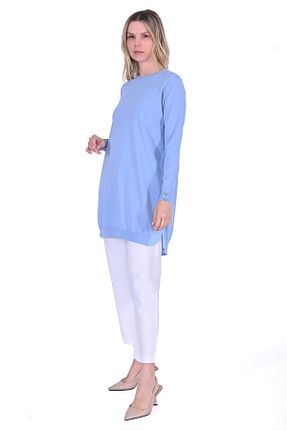 تونیک حجاب آبی زنانه بافت Invee - کد 846613432