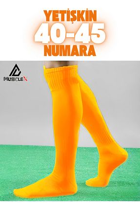 جوراب فوتبال نارنجی زنانه Musclex Spor Tekstil - کد 927929137