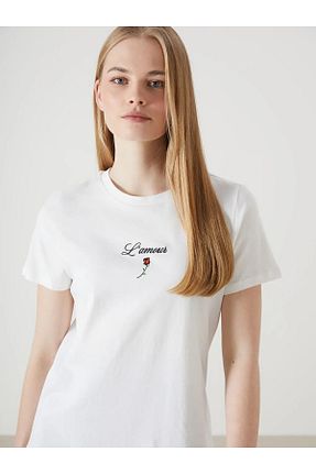 تیشرت نباتی زنانه Relaxed LC Waikiki - کد 927934232