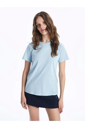 تیشرت آبی زنانه Relaxed LC Waikiki - کد 927933725
