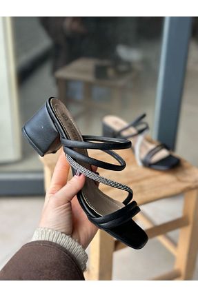 کفش پاشنه بلند کلاسیک مشکی زنانه چرم مصنوعی Mida Shoes - کد 927938724