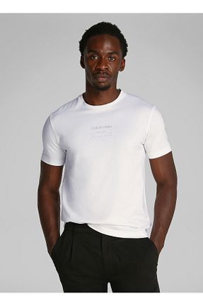 تیشرت سفید مردانه رگولار Calvin Klein - کد 928092157