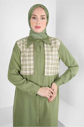 تونیک حجاب سبز زنانه مخلوط پلی استر Alvina - کد 797827700