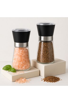 آسیاب قهوه و ادویه مشکی شیشه Vivien Home - کد 888117517