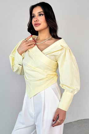پیراهن زرد زنانه کراپ Cappmoda - کد 927951383