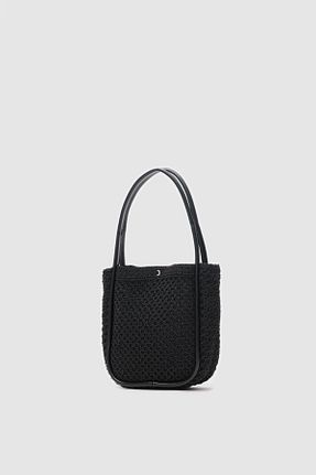 کیف ساحلی مشکی زنانه حصیر Shule Bags - کد 927957749