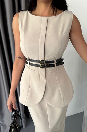 لباس بژ زنانه بافتنی MAGGAZA - کد 927964945