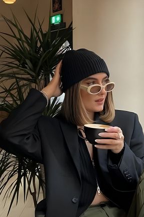 عینک آفتابی قهوه ای زنانه 52 Eyesofia - کد 903807203