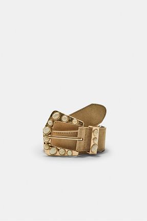 کمربند بژ زنانه پلی استر Stradivarius - کد 927973189