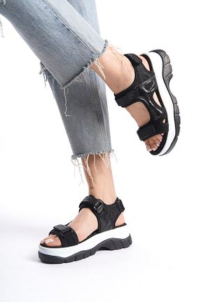 صندل مشکی زنانه پاشنه ضخیم Solo Bag - کد 927968277