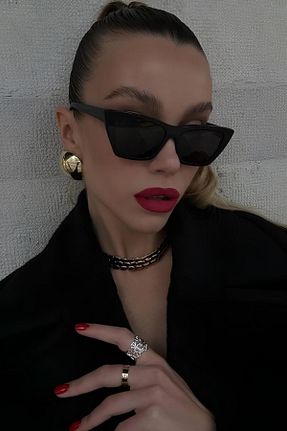 عینک آفتابی مشکی زنانه 48 Eyesofia - کد 904670023