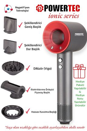 سشوار طوسی 3 Kademeli Powertec - کد 832505364