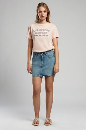 دامن سرمه ای زنانه جین Lee Cooper - کد 927976115